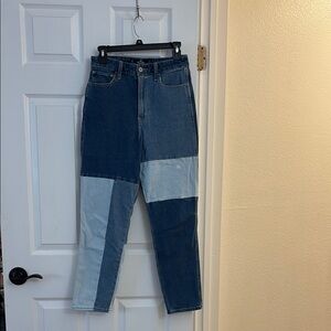 Patchwork Blue Jeans